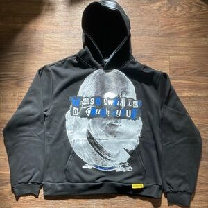Black Graphic Hoodie with Unique Print